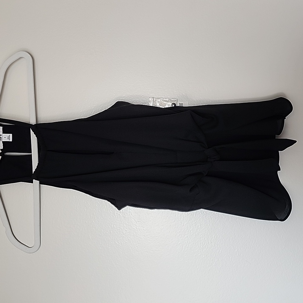 Bar III Black Tie Front Blouse Size S BNWT